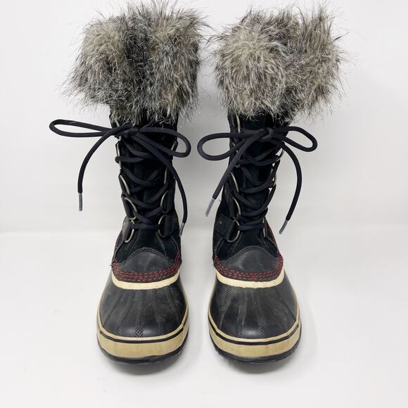 Sorel Womens Size 9 Black Joan of Arctic Waterproof Suede Leather Winter Boots - Picture 5 of 12